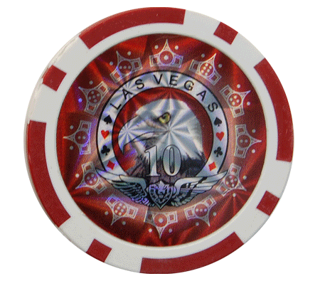 500 Holographic Eagle Chips Professional Poker Card Game Play Set Casino Dice Aluminium Case
