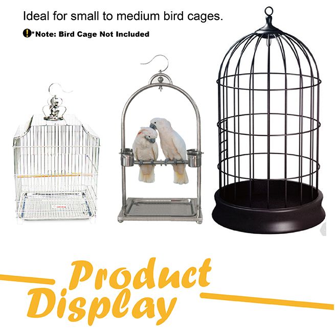 Bird Cage Hanger Stand - Black Iron Tube Frame 162cm in Height